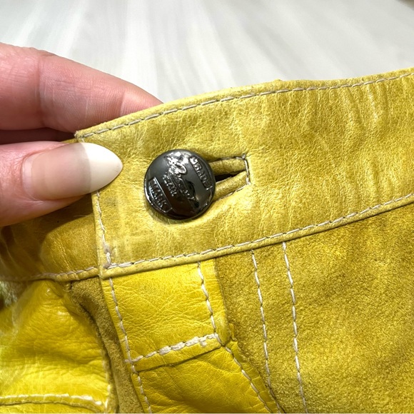 Vintage/Rare Davoucci Patch Work Genuine Leather Hip Hop Pants Size 40 - Picture 4 of 12